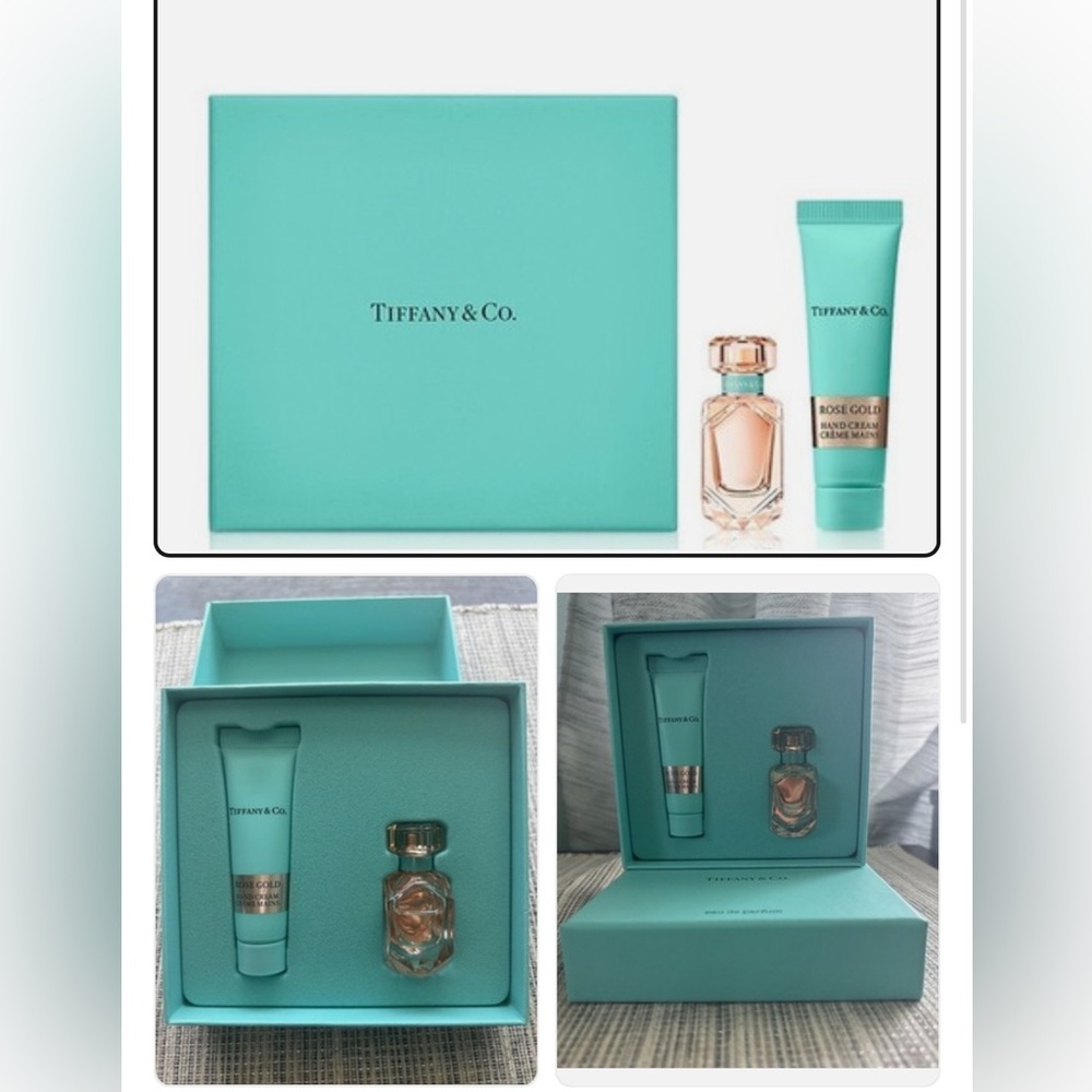 Tiffany & Co. Teal Gift Set with Rose Gold Accents